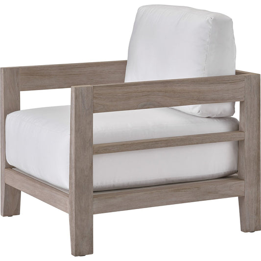 La Jolla Lounge Chair by Coastal Living by Universal Furniture in stainless steel and weathered teak. Made from unique in a coastal style.