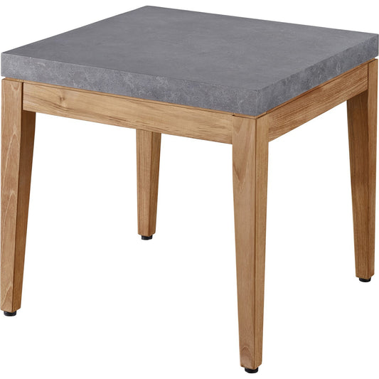 Chesapeake End Table by Coastal Living by Universal Furniture in stainless steel and natural teak. Made from unique in a transitional style.
