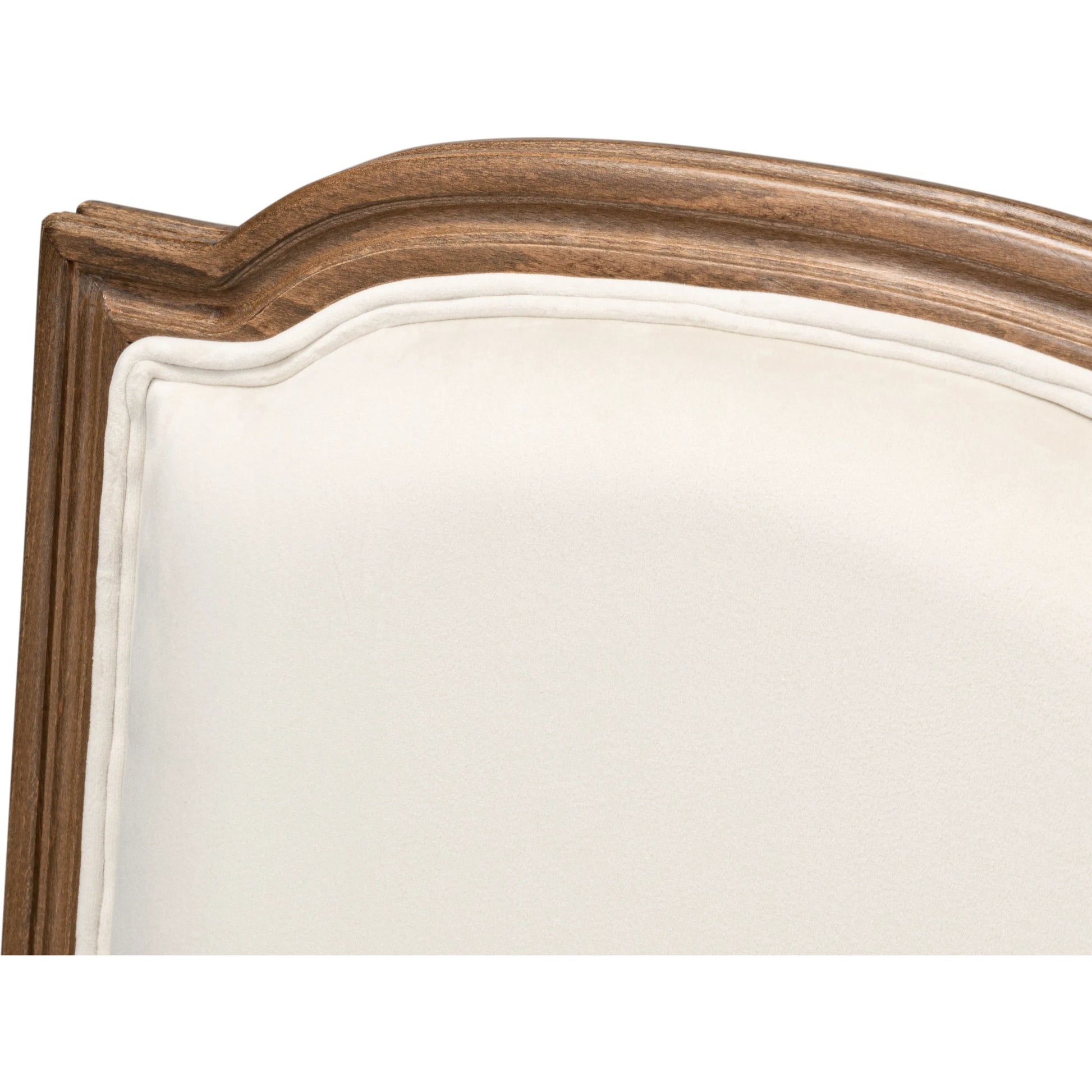 Louis XVI Squared Side Chair (Set of 2) by Sarreid Ltd. in cream. Made from beechwood, driftwood, fabric in a traditional style.
