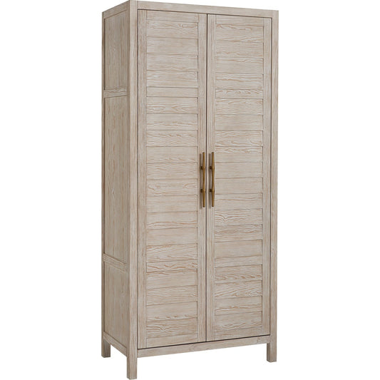 Getaway Utility Cabinet by Coastal Living by Universal Furniture in antique brass and sea oat. Made from unique in a coastal style.