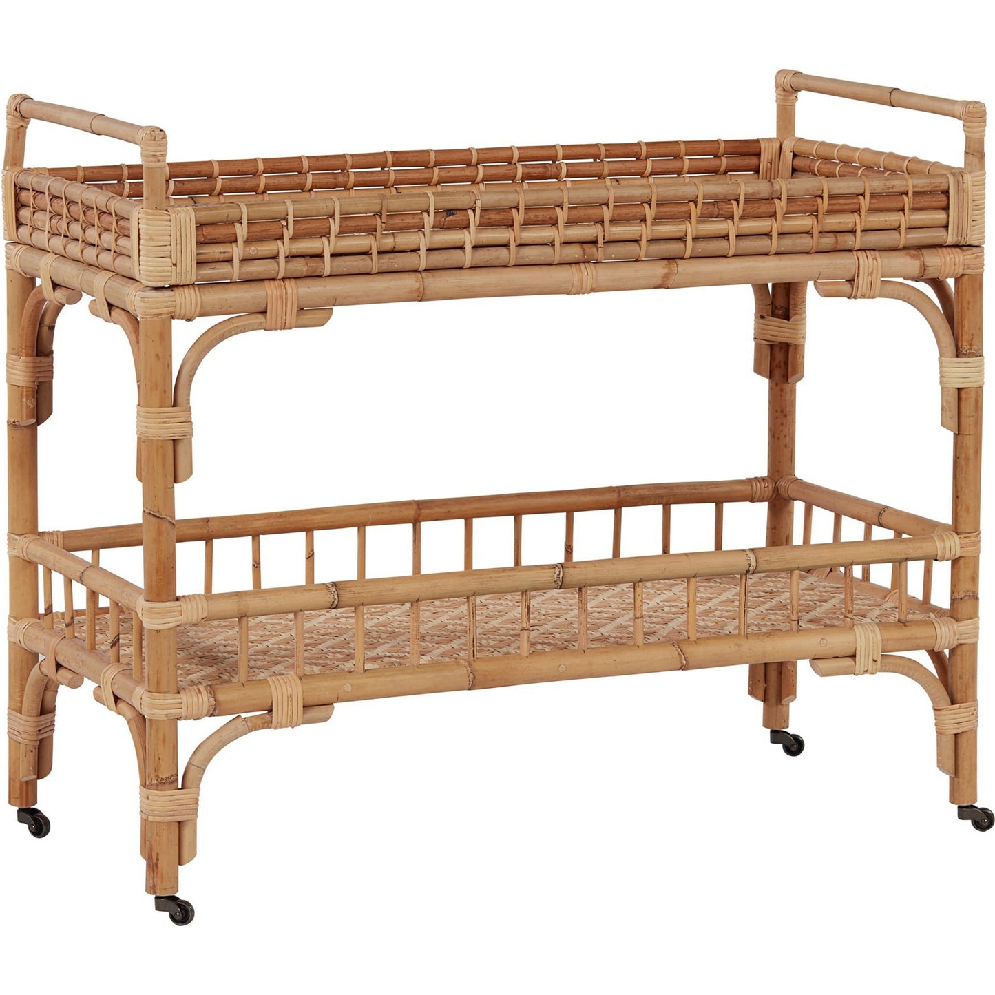 001 SI-1871199 | Additional Silo | 5 O'Clock Bar Cart by Coastal Living by Universal Furniture in antique brass and natural rattan. Made from unique in a coastal style.
