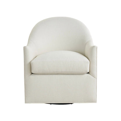 Curated Roscoe Swivel Chair by Universal Furniture in cavum cotton. Made from unique in a transitional style.