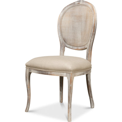 Oval Cane Back Side Chair (Set of 2) by Sarreid Ltd.. Made from beechwood in a cottage & farmhouse style.