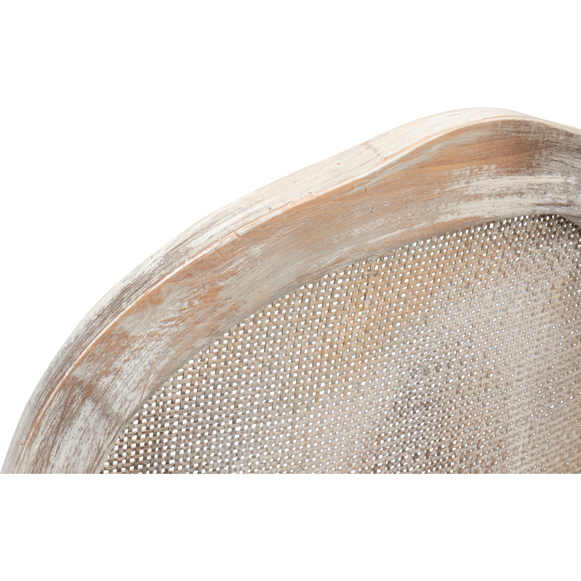 Oval Cane Back Side Chair (Set of 2) by Sarreid Ltd.. Made from beechwood in a cottage & farmhouse style.