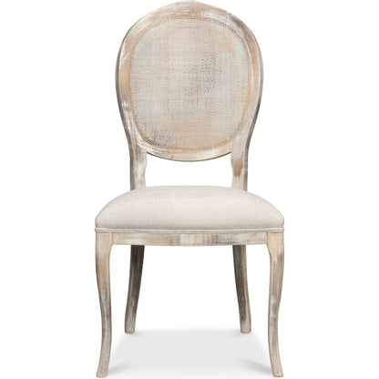 Oval Cane Back Side Chair (Set of 2) by Sarreid Ltd.. Made from beechwood in a cottage & farmhouse style.