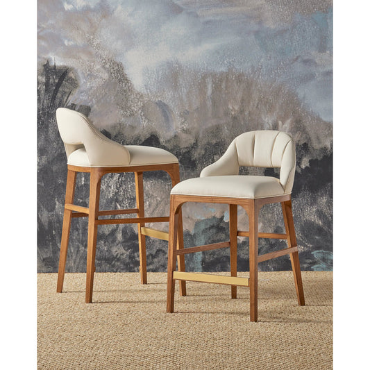 Inga Bar Stool by Currey and Company. Made from unique in a modern style.