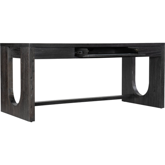 Commerce & Market Writing Desk by Hooker Furniture in black. Made from mindi veneers in a modern style.