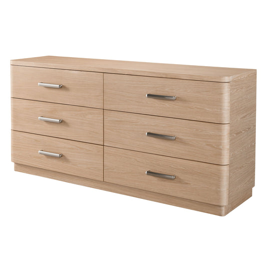 Nomad Six Drawer Dresser by Universal Furniture in tech oak. Made from unique in a modern style.