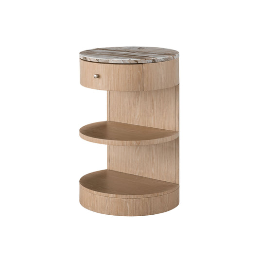 Nomad Breeze Nightstand by Universal Furniture in tech oak. Made from unique in a modern style.