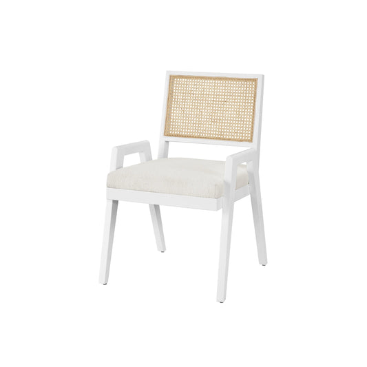 Nomad Sonora Arm Chair by Universal Furniture in canberra ivory and glacier white. Made from unique in a cottage & farmhouse style.