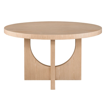 Nomad Callon Round Dining Table by Universal Furniture in tech oak. Made from unique in a modern style.