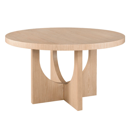 Nomad Callon Round Dining Table by Universal Furniture in tech oak. Made from unique in a modern style.