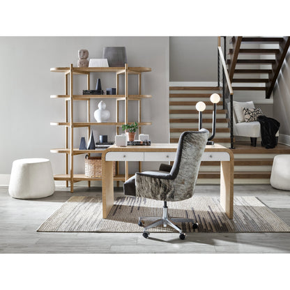 Nomad Etagere by Universal Furniture in tech oak. Made from solid white oak in a modern style.