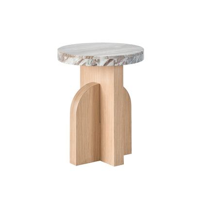 Nomad Riverine Accent Table by Universal Furniture in marble, tech oak. Made from unique in a modern style.