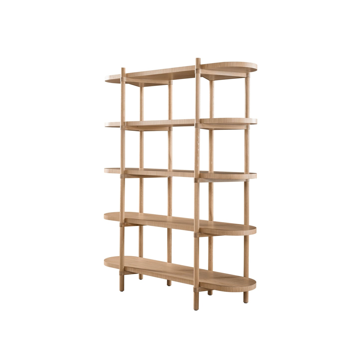001 SI-1965504 | Primary Silo | Nomad Etagere by Universal Furniture in tech oak. Made from solid white oak in a modern style.