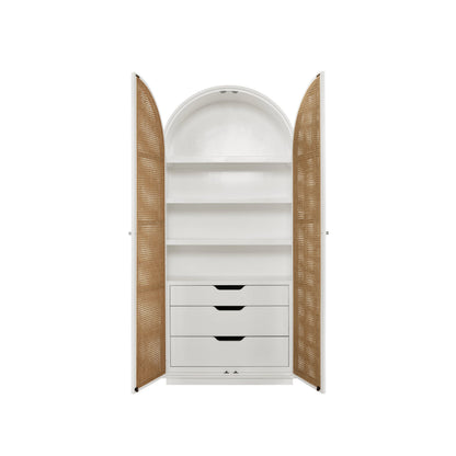 Nomad Golden Hour Utility Cabinet by Universal Furniture in glacier white. Made from unique in a cottage & farmhouse style.