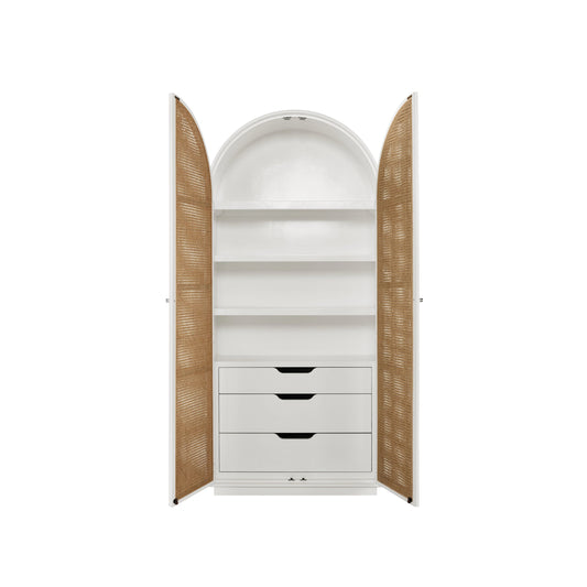 Nomad Golden Hour Utility Cabinet by Universal Furniture in glacier white. Made from unique in a cottage & farmhouse style.