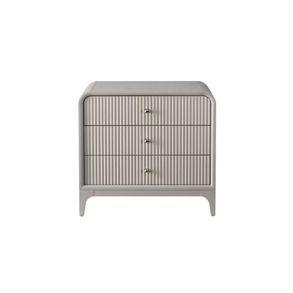 Tranquility Elevation Nightstand by Miranda Kerr Home in moonstone. Made from unique in a modern style.