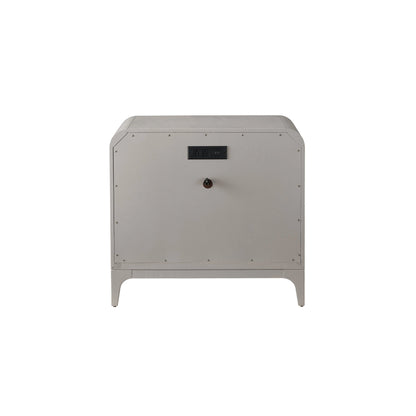 Tranquility Elevation Nightstand by Miranda Kerr Home in moonstone. Made from unique in a modern style.