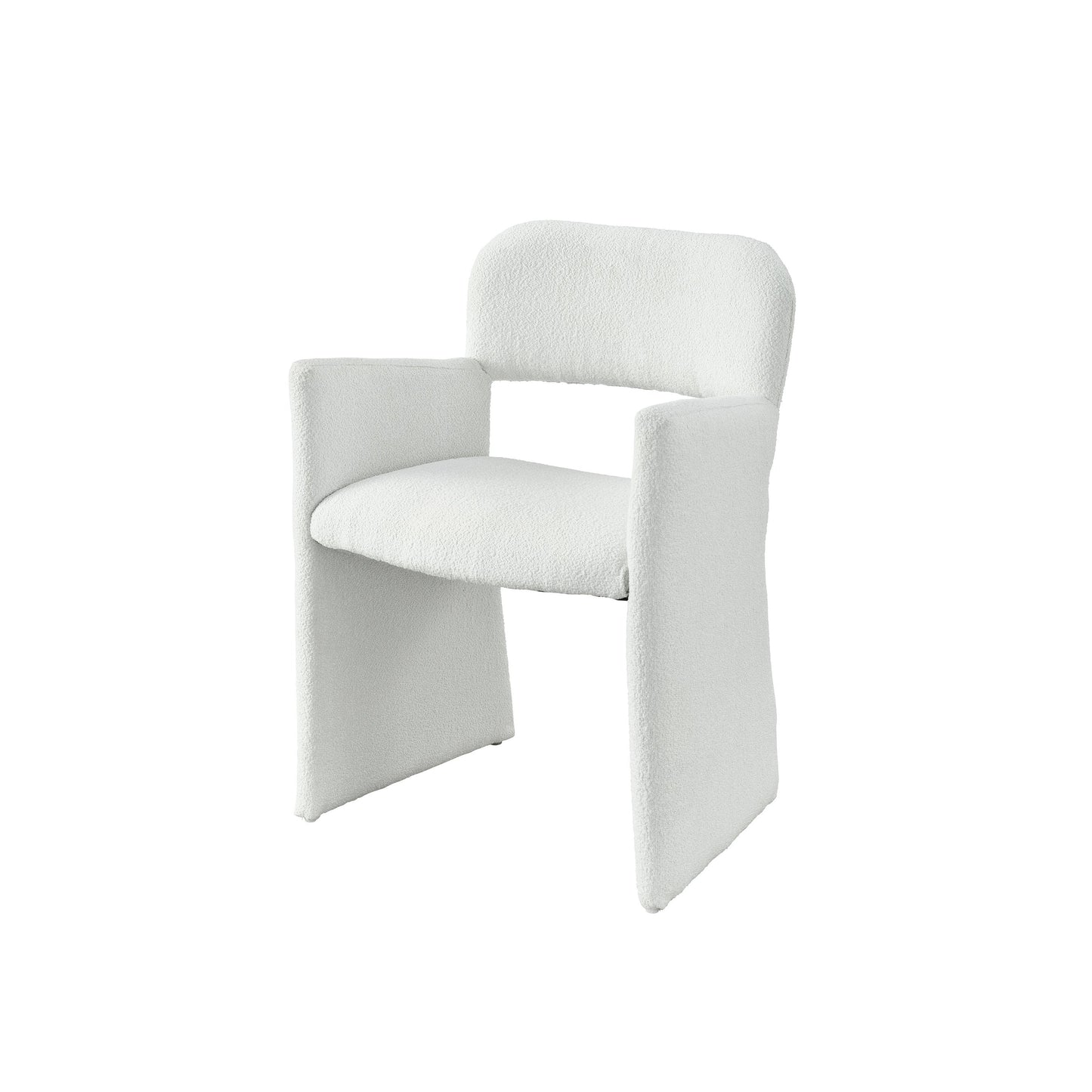 001 SI-2007579 | Primary Silo | Tranquility Morel Arm Chair by Miranda Kerr Home in canberra ivory and canberra ivory. Made from 97% polyester, 3% acrylic in a modern style.