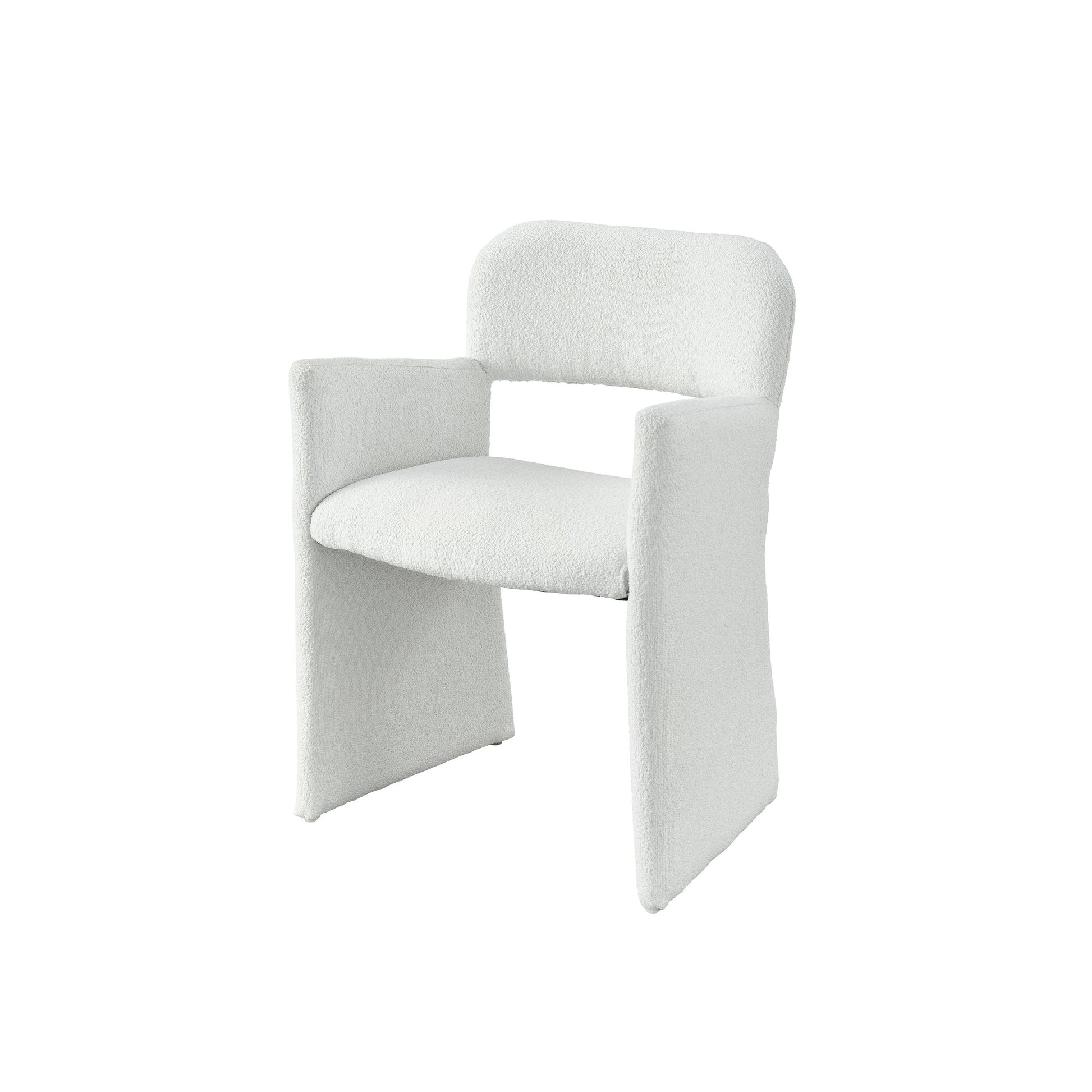 Tranquility Morel Arm Chair by Miranda Kerr Home in canberra ivory and canberra ivory. Made from 97% polyester, 3% acrylic in a modern style.