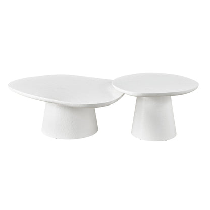 Tranquility Nesting Cocktail Tables by Miranda Kerr Home in milky mushroom. Made from unique in a modern style.