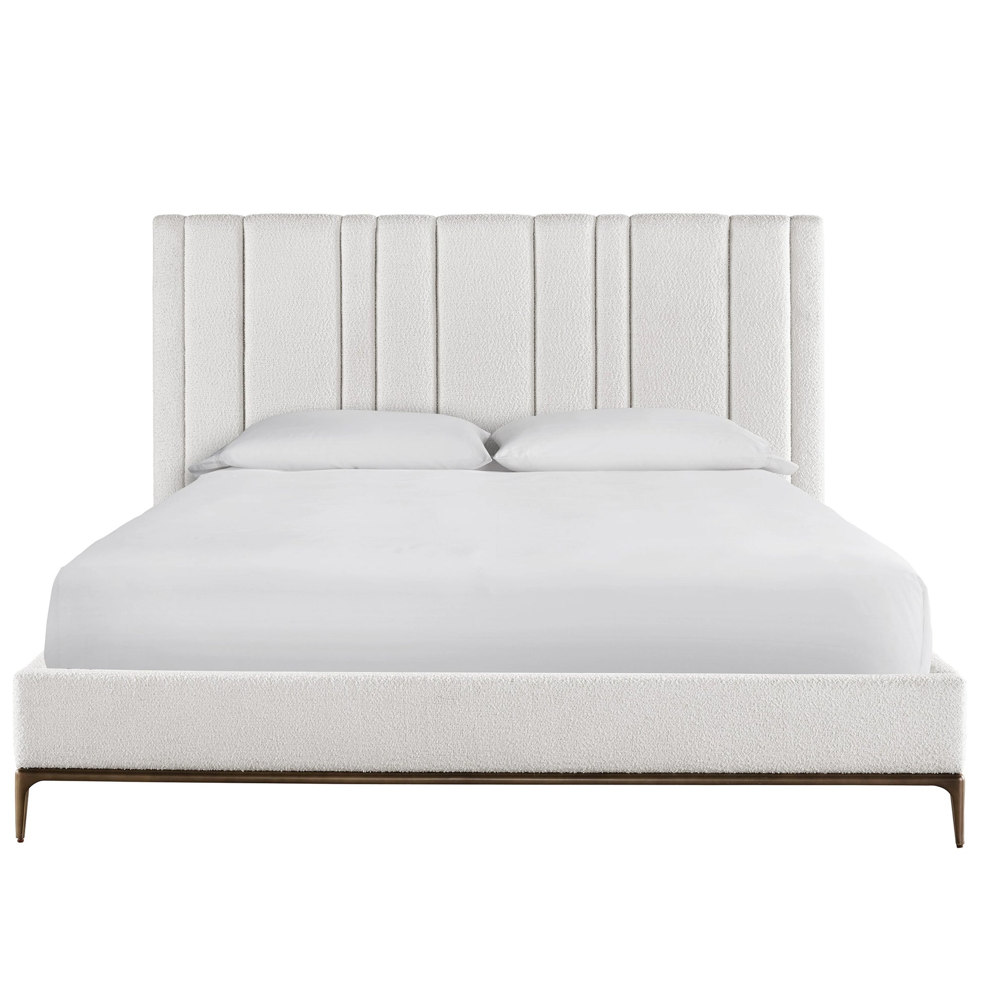 Erinn V X Universal Summerland Bed by Universal Furniture in berber snow. Made from 23% cotton, 18% polyester, 17% wool, 16% linen, 14% rayon, 12% acrylic in a modern style.