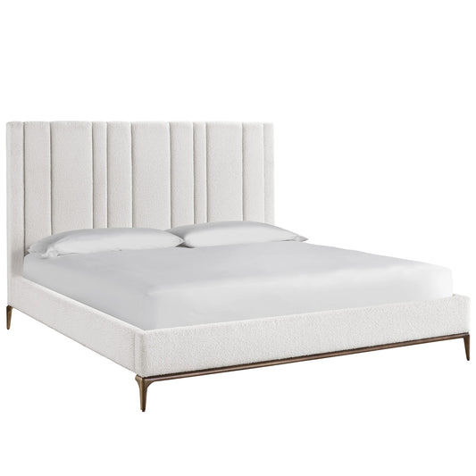 Erinn V X Universal Summerland Bed by Universal Furniture in berber snow. Made from 23% cotton, 18% polyester, 17% wool, 16% linen, 14% rayon, 12% acrylic in a modern style.