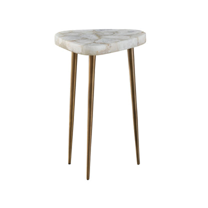 Erinn V X Universal Fino Tall Side Table by Universal Furniture in agate, antique satin brass. Made from unique in a modern style.