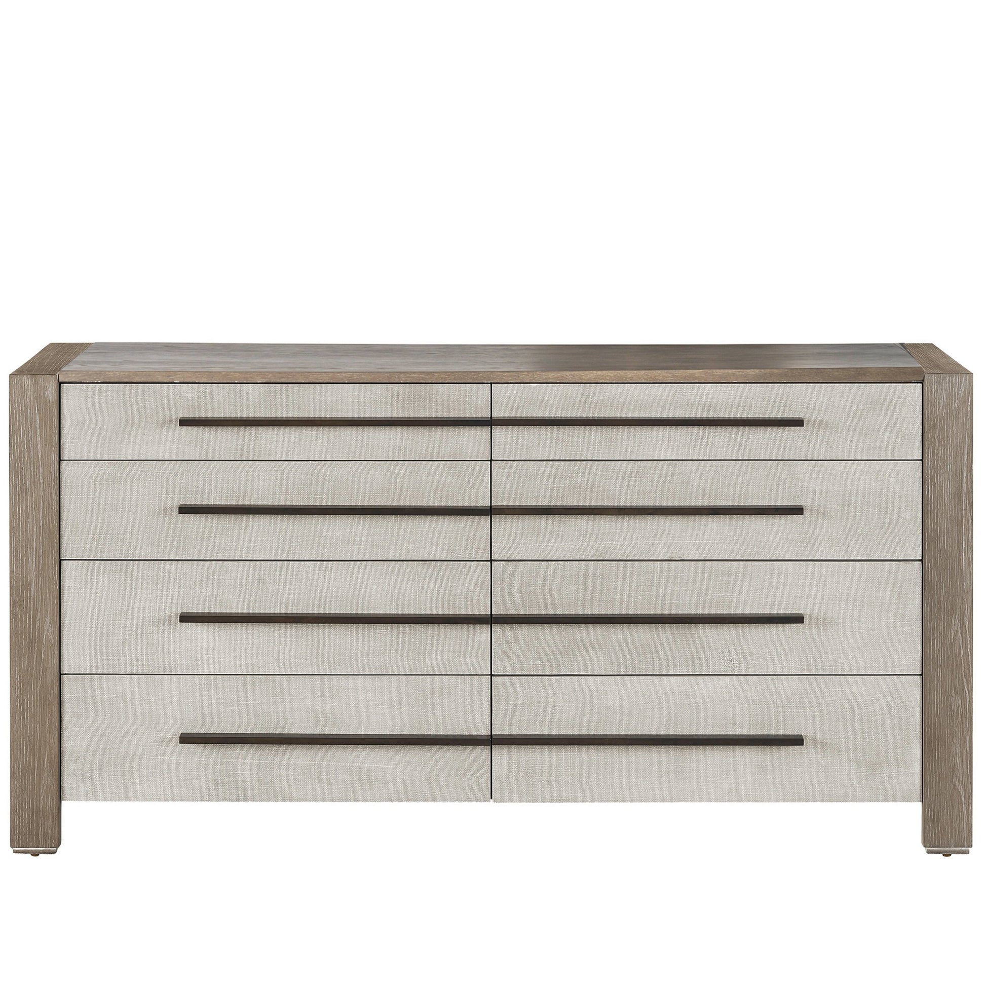 Erinn V X Universal Vista Drawer Dresser by Universal Furniture in weathered oak, textured linen. Made from unique in a modern style.