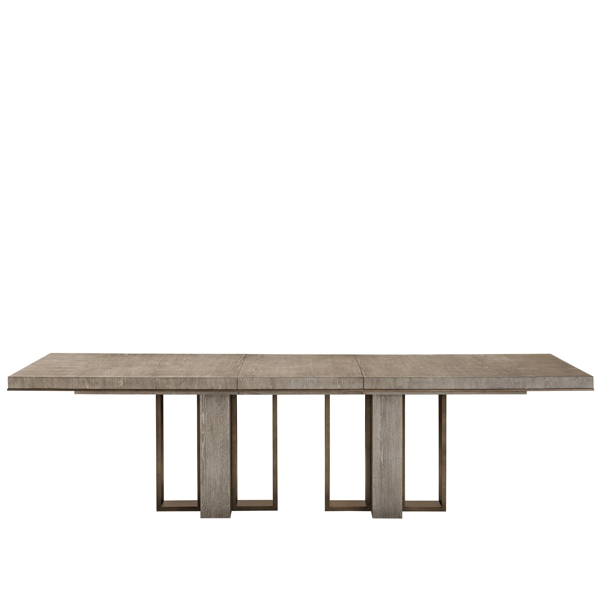 Erinn V X Universal Del Monte Dining Table by Universal Furniture in weathered oak, antique satin brass. Made from unique in a modern style.