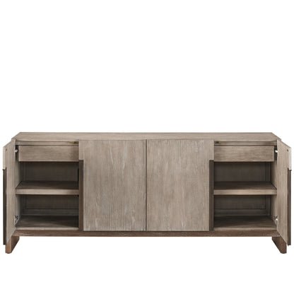 Erinn V X Universal Pescadero Credenza by Universal Furniture in weathered oak, otter. Made from unique in a modern style.