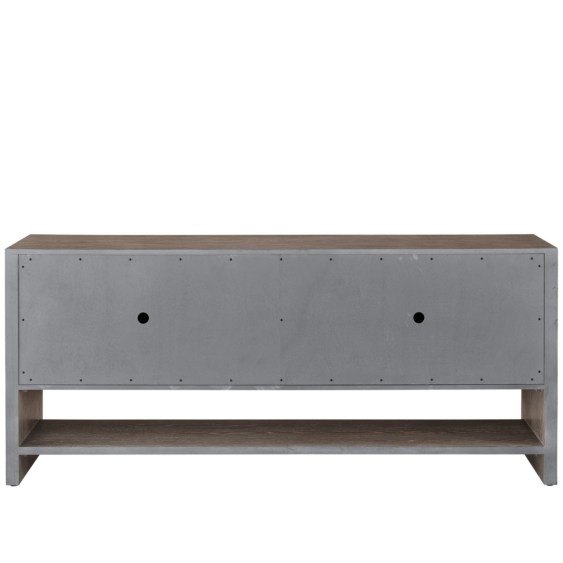 Erinn V X Universal San Roque Console by Universal Furniture in weathered oak, shattered earth. Made from unique in a modern style.