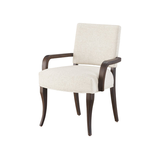 Erinn V X Universal Arcata Arm Chair by Universal Furniture in crossover sand white and otter. Made from 84% polyester, 7% acrylic, 7% linen, 2% wool in a modern style.