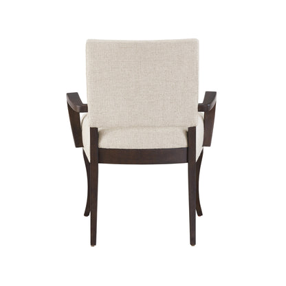 Erinn V X Universal Arcata Arm Chair by Universal Furniture in crossover sand white and otter. Made from 84% polyester, 7% acrylic, 7% linen, 2% wool in a modern style.