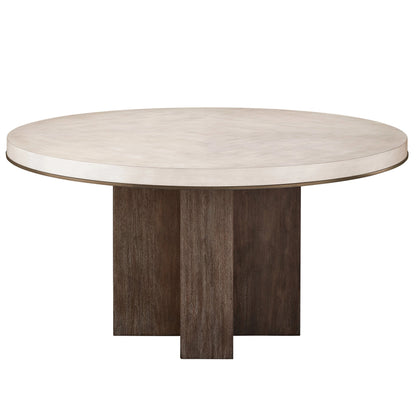 Erinn V X Universal Topanga Round Dining Table by Universal Furniture in silver fox, otter. Made from unique in a modern style.