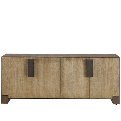 Erinn V X Universal Riviera Console by Universal Furniture in otter, guilded oak. Made from unique in a modern style.