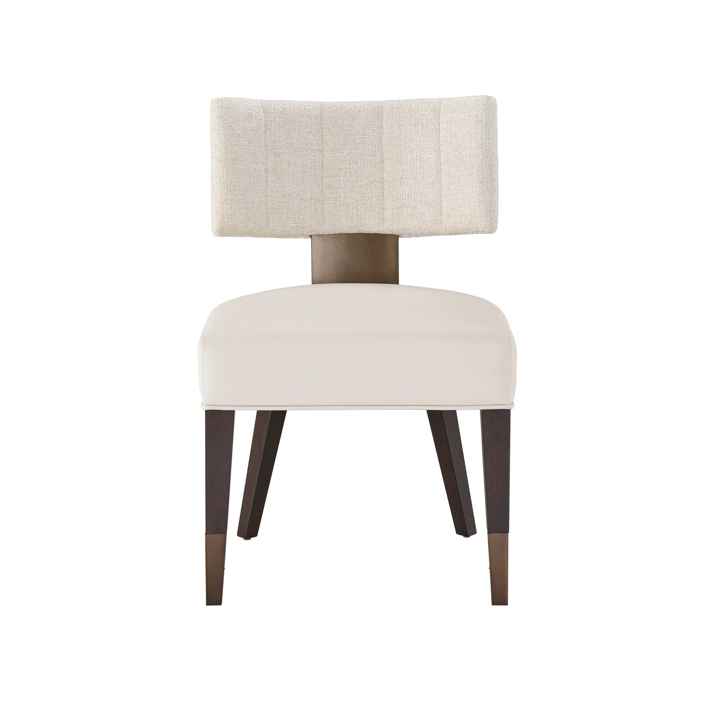 002 SI-2062450 | Additional Silo | Erinn V X Universal Loleta Side Chair by Universal Furniture in endurance sand, crossover sand white and dark walnut, antique satin brass. Made from 84% polyester, 7% acrylic, 7% linen, 2% wool in a modern style.