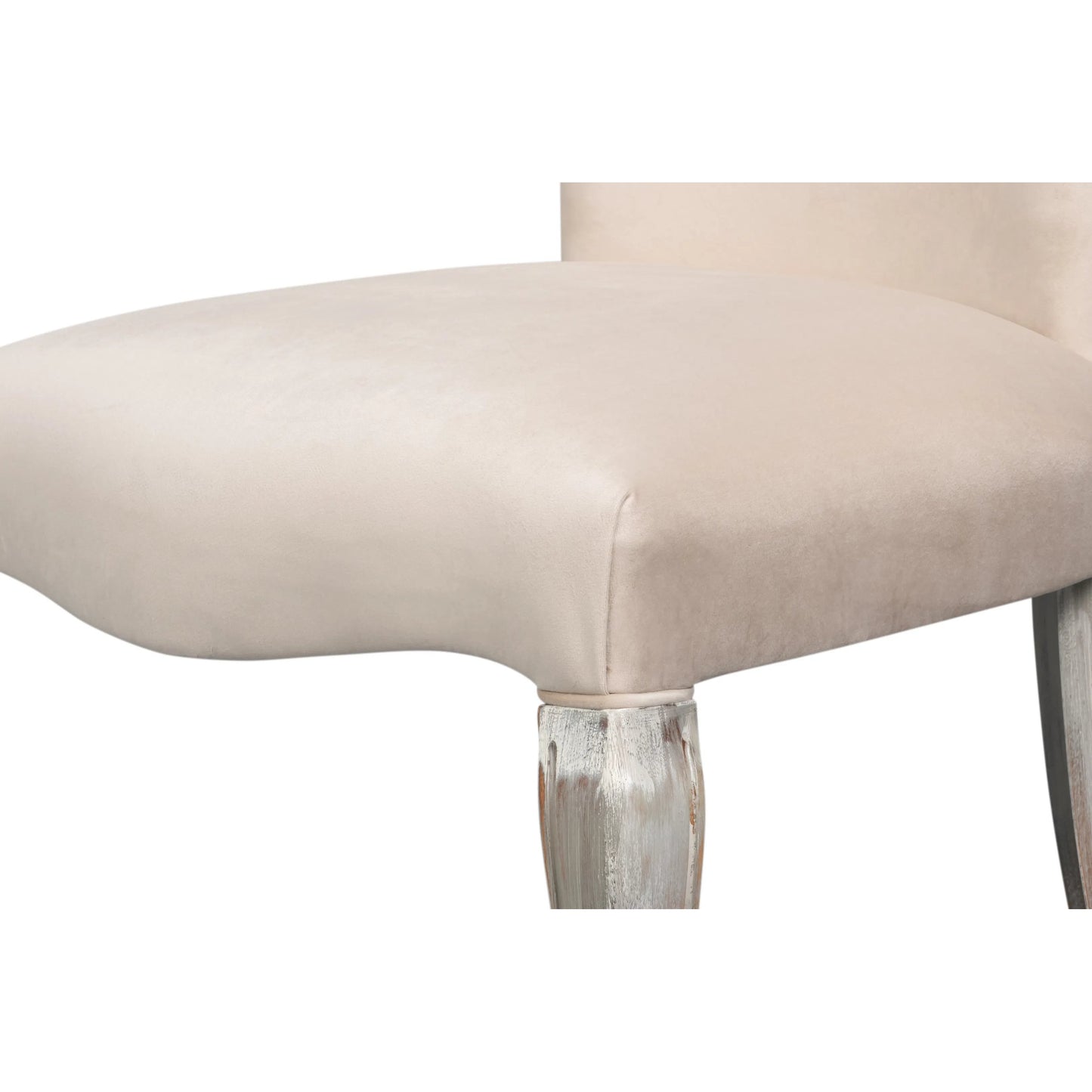 002 SI-2531081 | Closeup | Sidechair (Set of 2) by Sarreid Ltd. in beechwood frame, fabric. Made from unique in a unique style.