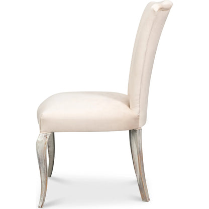 Sidechair (Set of 2) by Sarreid Ltd. in beechwood frame, fabric. Made from unique in a unique style.