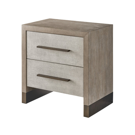Erinn V X Universal Night Table by Universal Furniture in weathered oak. Made from unique in a modern style.