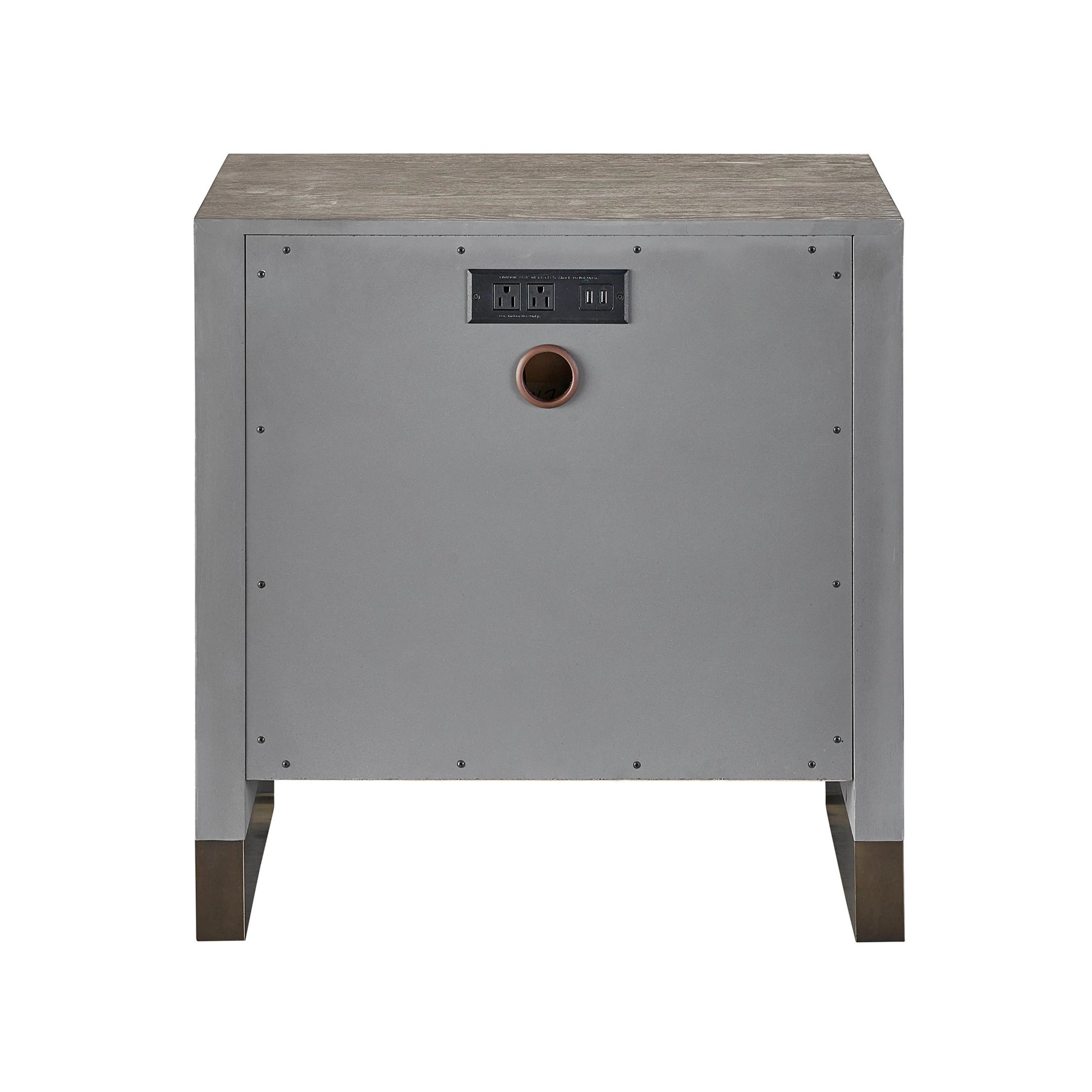 Erinn V X Universal Night Table by Universal Furniture in weathered oak. Made from unique in a modern style.