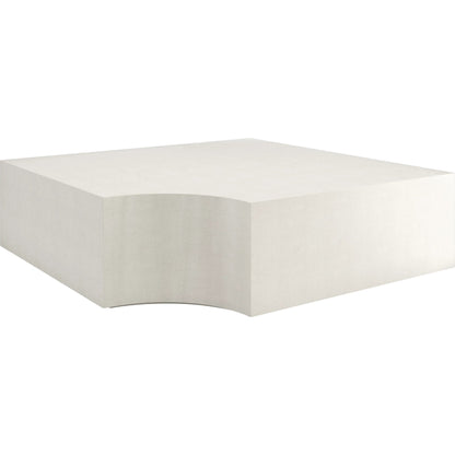 Buttoned Up Side Table by Caracole in ivory and ivory craze, ivory. Made from poplar in a unique style.