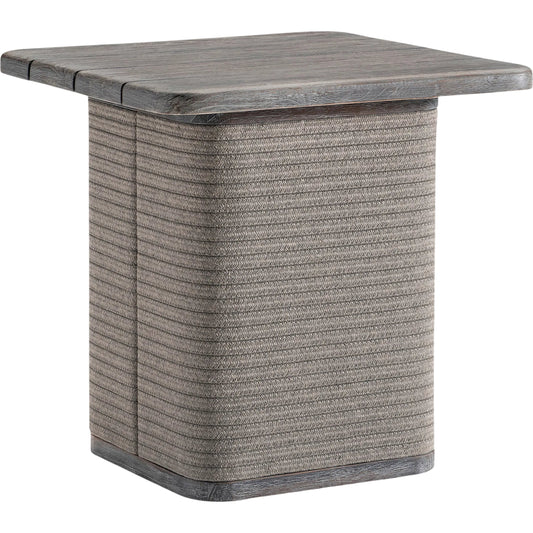 003 SI-2635398 | Primary Silo | Rialto Outdoor Side Table by Bernhardt in brown. Made from wood in a unique style.