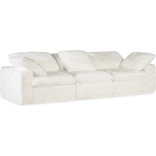 Barefoot 3-Seat Sofa by Hooker Furniture in white. Made from 100% polyester in a unique style.