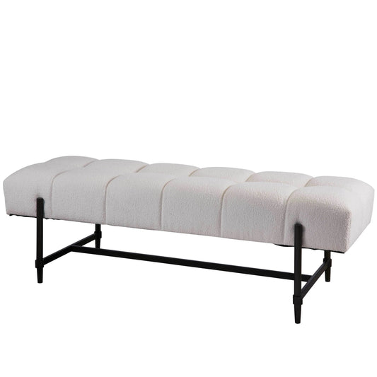 Coalesce Serene Bench by Universal Furniture in soft matte black. Made from unique in a unique style.
