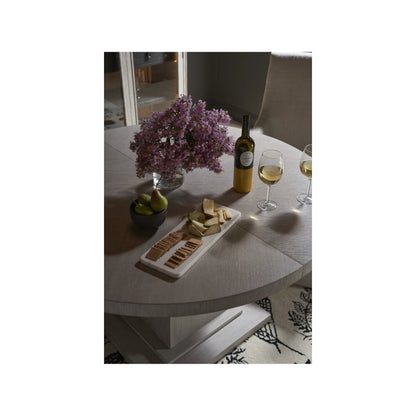 Coalesce Rasmus Round Dining Table by Universal Furniture in rolling fog. Made from unique in a unique style.