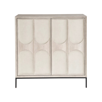 Coalesce Odessa Bar Cabinet by Universal Furniture in rolling fog, flat linen door fronts. Made from unique in a unique style.