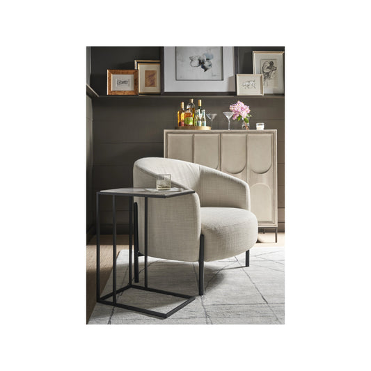 Coalesce Boer Accent Table by Universal Furniture in soft matte black. Made from unique in a modern style.