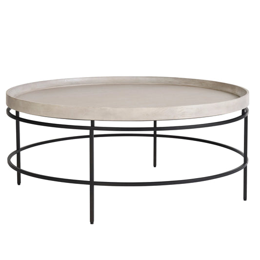 Coalesce Round Tray Top Cocktail Table by Universal Furniture in rolling fog. Made from unique in a unique style.